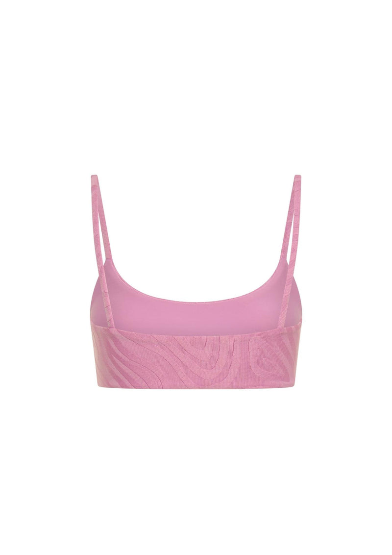 Alice Scoop Neck Top - Fuchsia
