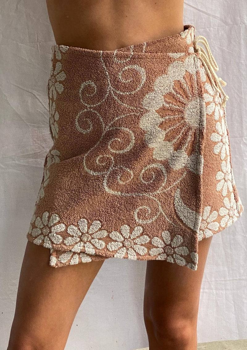 Towel Wrap Skirt - Cocoa