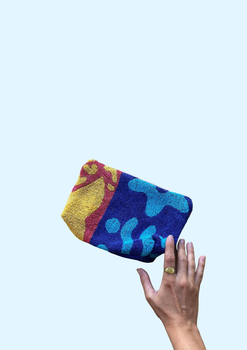 Zero Waste Towel Pouch - Retro Fish 2.0