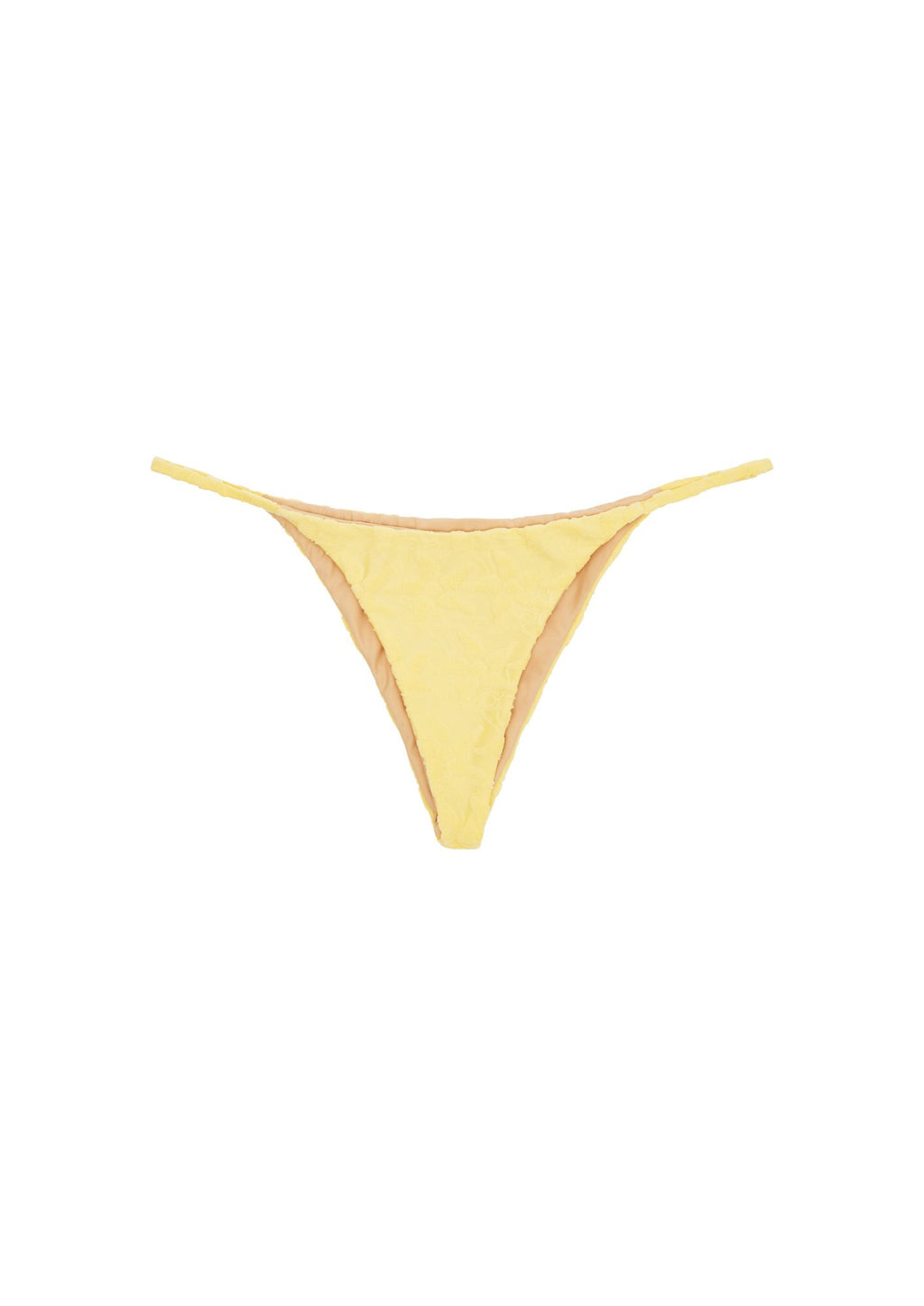 Courtney Cheeky Swim Bottom - Lemon Terry