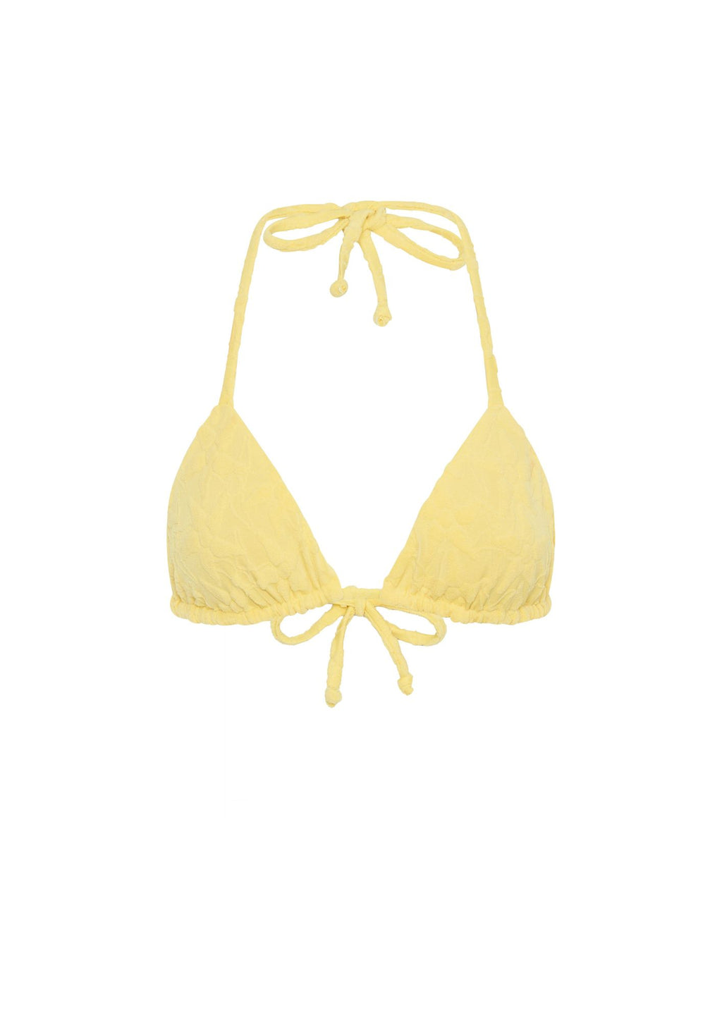 Libby Triangle Top - Lemon Terry