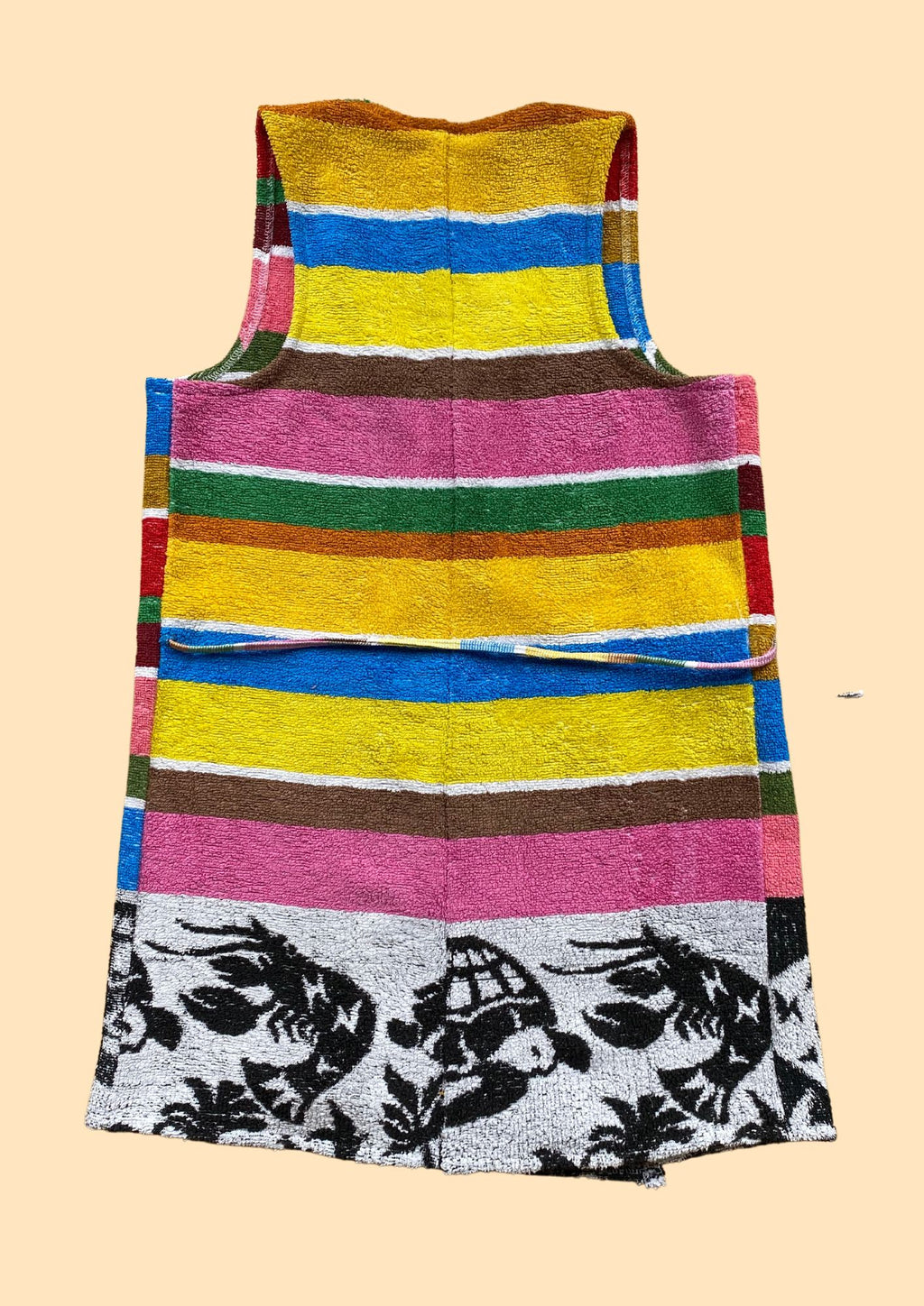 Towel Wrap Dress - Ocean Stripe