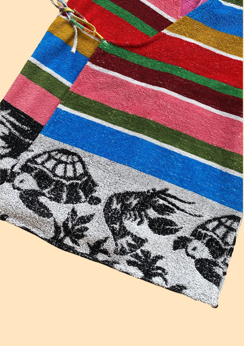Towel Wrap Dress - Ocean Stripe