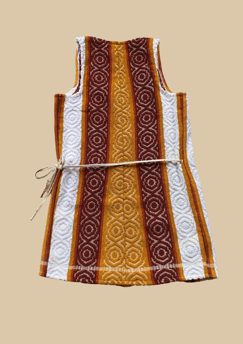 Towel Wrap Dress - 70s Stripe