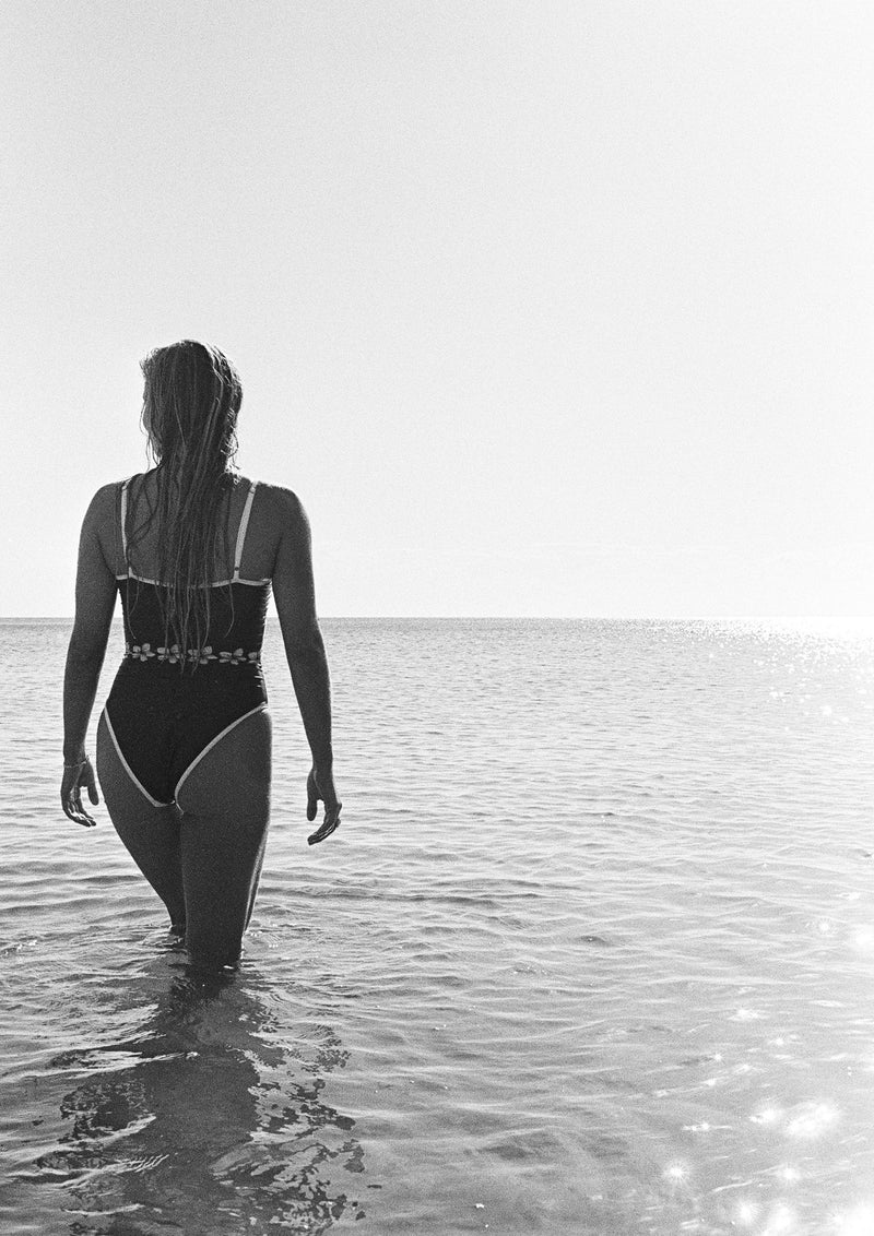 Olivia Square Neck One Piece - Frangipani